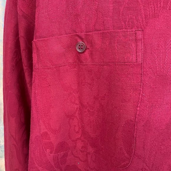 NWOT📌Whipper In Red Long Button Down Collar Shirt - Picture 6 of 16